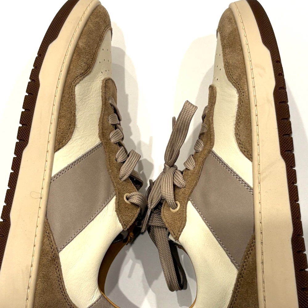 BOGGI Milano Men's Tan and White Casual Sneakers 10 NEW Made in Italy - Picture 5 of 10